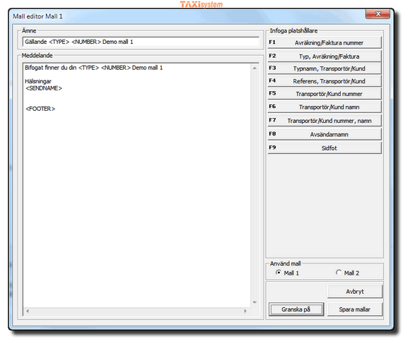 Fliken System Ekonomi Taxisystem Manual